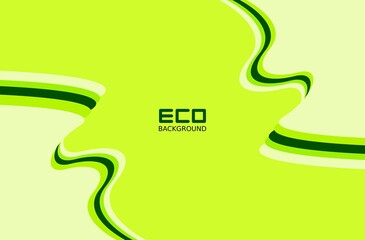 Green eco friendly backgrounds with wave and leaf patterns for business posts and presentations, natural backgrounds, green abstract backgrounds