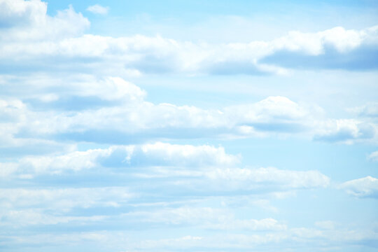 Beautiful clouds in blue sky sunny weather