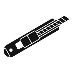 Construction knife icon. Simple illustration of construction knife vector icon for web design isolated on white background