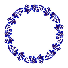 floral decorative ceramic frame