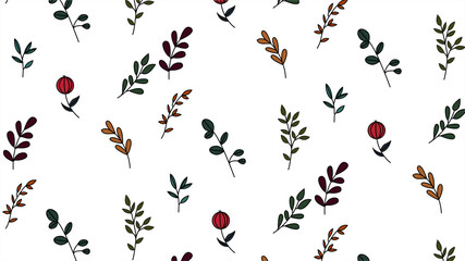 Obraz premium vector pastel floral pattern for notebook design, print pattern for beauty sphere, cosmetic style, colour design, modern minimal desighn and style for linen