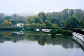 Fototapeta na wymiar Valea Morilor Park in Chisinau, Moldova