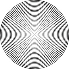 Lines in Circle Form . Spiral Vector Illustration .Technology round. Wave Logo . Design element . Abstract Geometric shape .