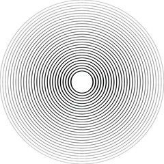 Lines in Circle Form . Spiral Vector Illustration .Technology round. Wave Logo . Design element . Abstract Geometric shape .