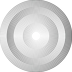 Lines in Circle Form . Spiral Vector Illustration .Technology round. Wave Logo . Design element . Abstract Geometric shape .