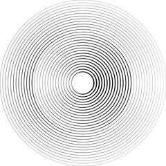 Lines in Circle Form . Spiral Vector Illustration .Technology round. Wave Logo . Design element . Abstract Geometric shape .