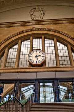 Station clock at Leipzig central station