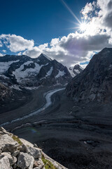view from Oberaletsch SAC Mountain hut