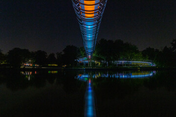 Slinky Springs to fame Brücke am Rhein-Herne Kanal in Oberhausen