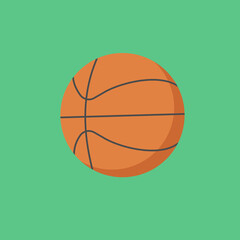 Orange classic basketball ball to play and find out who is better