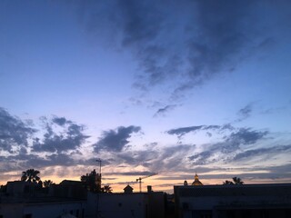 Skyline atardecer en Jerez de la Frontera 2020