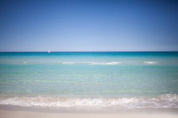 perfect sky and water of ocean