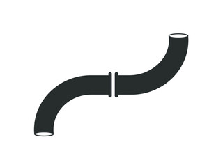 Pipe icon. Pipe connection vector illustration.  Construction pipe icon. 
