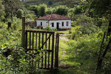 Fototapeta premium Rural scene of city of Tiradentes - Minas Gerais - Brazil