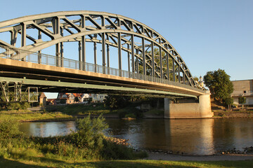 Naklejka premium Weserbrücke in Rinteln