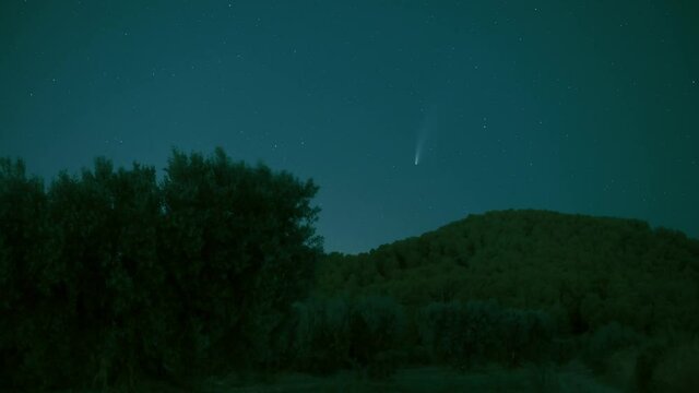 Timelapse cometa Neowise 4K