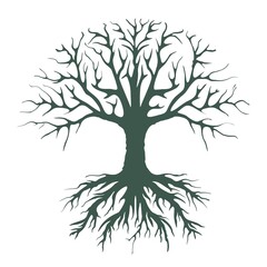 Fototapeta premium dried tree vector illustration