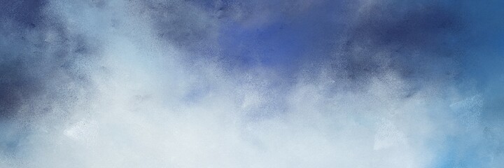 stunning vintage abstract painted background with pastel blue, light steel blue and dark slate blue colors and space for text or image. can be used as horizontal header or banner orientation