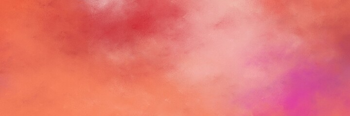 decorative abstract painting background texture with light coral, pastel red and pastel magenta colors and space for text or image. can be used as horizontal background texture