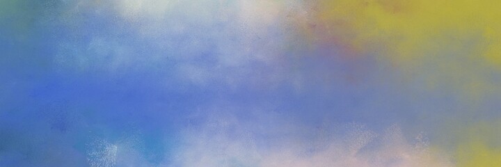 beautiful vintage abstract painted background with light slate gray, dark khaki and silver colors and space for text or image. can be used as horizontal header or banner orientation