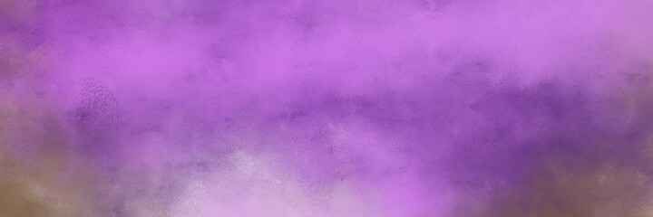 beautiful vintage abstract painted background with medium orchid, old lavender and plum colors and space for text or image. can be used as horizontal background graphic