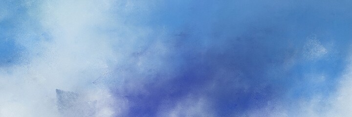 amazing vintage abstract painted background with steel blue and light blue colors and space for text or image. can be used as header or banner