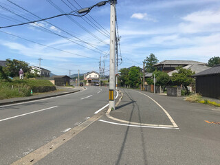 Fototapeta na wymiar 日本の郊外の風景