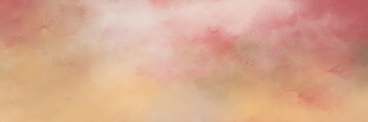 beautiful abstract painting background texture with tan, baby pink and indian red colors and space for text or image. can be used as horizontal header or banner orientation