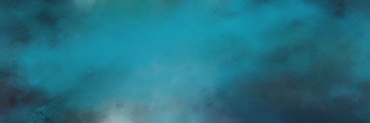 stunning old color brushed vintage texture with teal blue and very dark blue colors. distressed old textured background with space for text or image. can be used as horizontal background texture