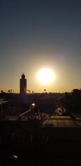 Naklejka premium Marrakech sunset