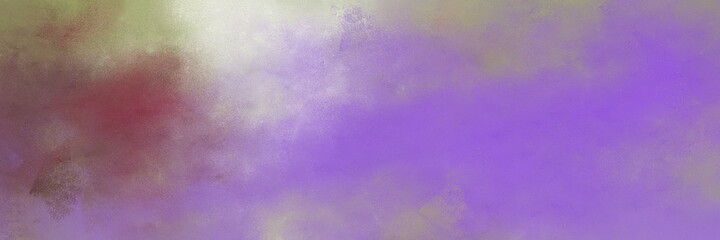 beautiful abstract painting background texture with medium purple, pastel brown and light gray colors and space for text or image. can be used as horizontal background graphic