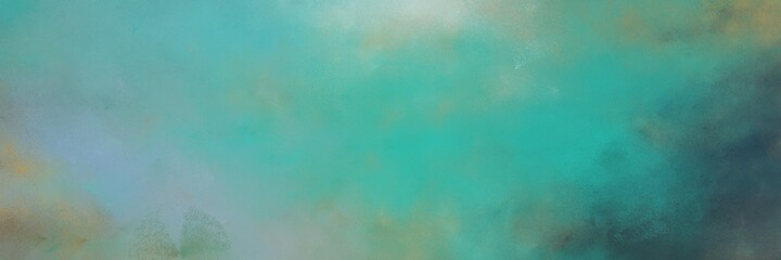 decorative cadet blue, dark slate gray and ash gray colored vintage abstract painted background with space for text or image. can be used as horizontal background graphic