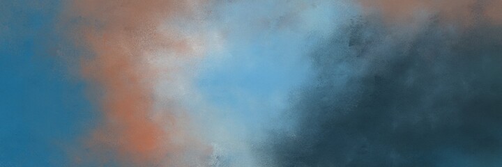 amazing abstract painting background texture with teal blue and dark slate gray colors and space for text or image. can be used as postcard or poster