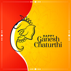 creative wishes card for ganesh chaturthi festival