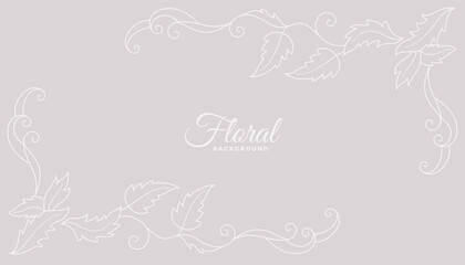 clean floral background design with soft colors