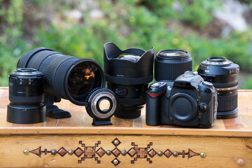 Matériel d'un photographe professionnel 