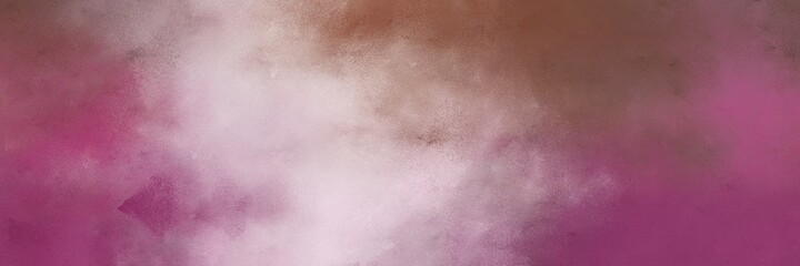 awesome antique fuchsia, pastel brown and thistle colored vintage abstract painted background with space for text or image. can be used as header or banner