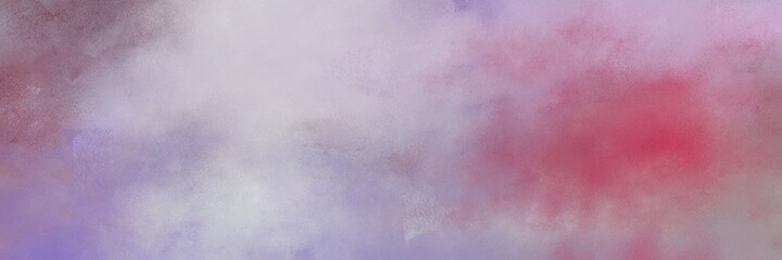 beautiful abstract painting background graphic with pastel purple and moderate pink colors and space for text or image. can be used as horizontal header or banner orientation