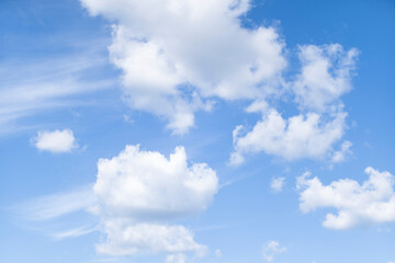 blue sky with white clouds