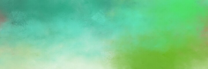 stunning vintage texture, distressed old textured painted design with medium aqua marine and tea green colors. background with space for text or image. can be used as horizontal header or banner