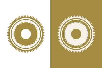 Simple Set of Black gear and cog wheel icons on white background. Mechanism , Progress , construction and settings concept icon of Isolated vector illustration.