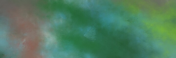 decorative vintage abstract painted background with sea green, old lavender and cadet blue colors and space for text or image. can be used as horizontal header or banner orientation