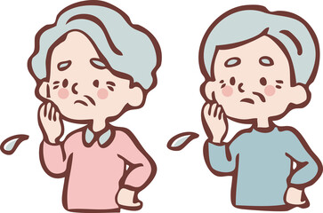 困るおじいさんとおばあさん