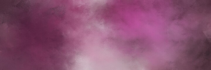 beautiful antique fuchsia, pastel purple and rosy brown colored vintage abstract painted background with space for text or image. can be used as header or banner