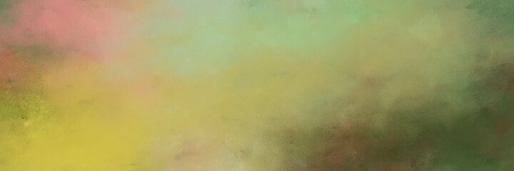 decorative vintage abstract painted background with dark khaki, dark olive green and pastel brown colors and space for text or image. can be used as horizontal background texture