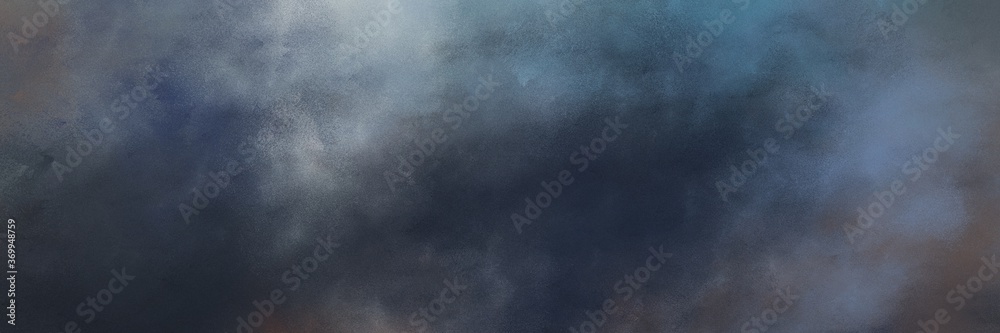 Poster amazing abstract painting background graphic with dark slate gray, dark gray and slate gray colors and space for text or image. can be used as horizontal background texture
