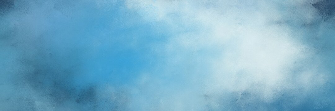 awesome abstract painting background texture with cadet blue, powder blue and light blue colors and space for text or image. can be used as header or banner