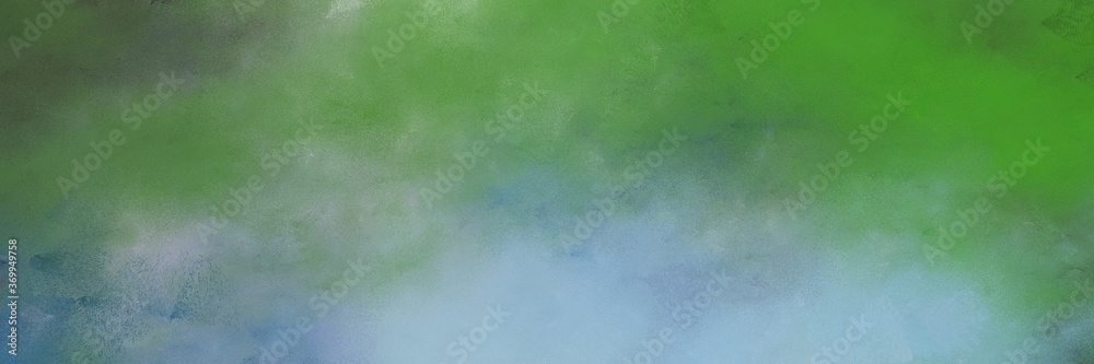Poster awesome abstract painting background texture with sea green and pastel blue colors and space for tex