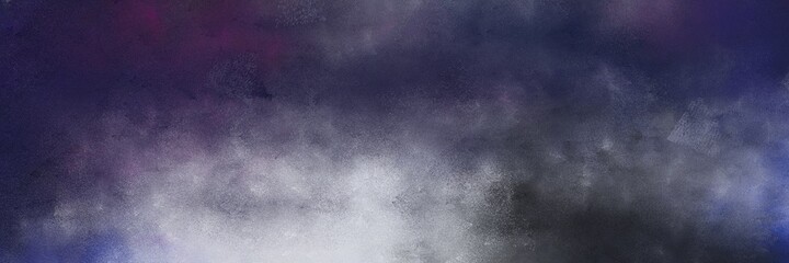 awesome abstract painting background graphic with dark slate gray, very dark violet and silver colors and space for text or image. can be used as horizontal background graphic
