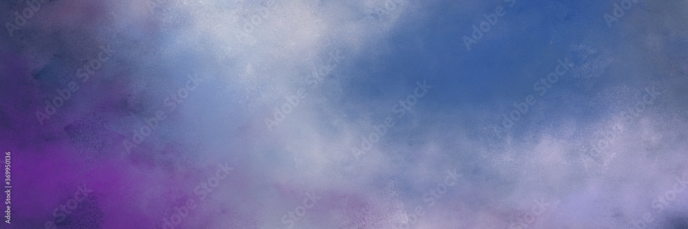 Poster awesome abstract painting background graphic with light slate gray and pastel blue colors and space for text or image. can be used as horizontal background texture